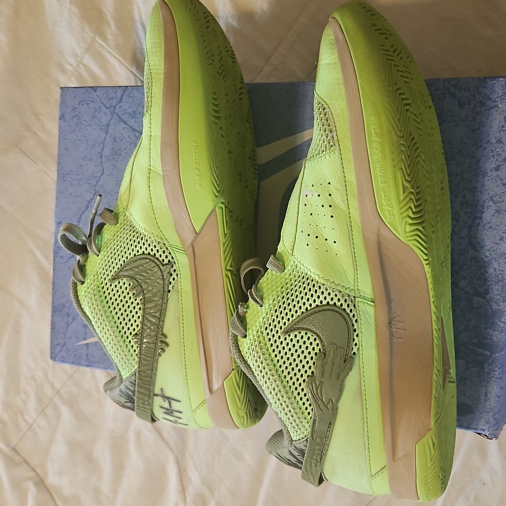 Nike Mens JA Morant Lime Zombie BASKETBALL Shoes 12 - Picture 9 of 9